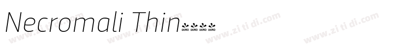 Necromali Thin字体转换